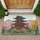 Traditional Japanese Pagoda Cherry Blossom Landscape - Home Decor Gift Doormat - 1
