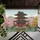 Traditional Japanese Pagoda Cherry Blossom Landscape - Home Decor Gift Doormat - 6