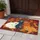 Five Bears in Autumn Foliage with Berries and Floral Accents - Fall Home Decor Gift Doormat - 5