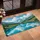Mountain Lake Snow-Capped Peaks Green Hills Alpine Scenery - Home Decor Gift Doormat - 4