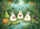 Plump White Rabbits Watermelon Tropical Stream Scene - Wildlife Lover Home Decor Gift Doormat - 7
