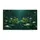 Green Frogs Lily Pads Water Lilies Fireflies Nocturnal Water Garden Home Decor Gift Doormat - 3