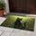Black Cat Poppies Wildflowers - Home Decor Gift for Cat Lover Doormat - 5