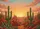 Saguaro Cacti Red Rock Desert Landscape Sunrise Sunset - Home Decor Gift Doormat - 7