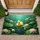 Fluffy Yellow Duckling Lily Pad Water Lily Glistening Pond - Home Decor Gift for Duck Lovers Doormat - 1