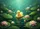 Fluffy Yellow Duckling Lily Pad Water Lily Glistening Pond - Home Decor Gift for Duck Lovers Doormat - 7