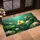 Fluffy Yellow Duckling Lily Pad Water Lily Glistening Pond - Home Decor Gift for Duck Lovers Doormat - 4