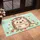 Fluffy Hedgehog Strawberry Daisy Floral Crown Meadow Scene - Wildlife Home Decor Gift Doormat - 4