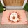 Ghost Pumpkin Candy Basket Autumn Leaves - Halloween Decor Gift Doormat - 1