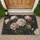 Full Bloom Peony Blossoms Yellow Gold Stamens Green Foliage - Home Decor Gift for Garden Lover Doormat - 1