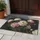 Full Bloom Peony Blossoms Yellow Gold Stamens Green Foliage - Home Decor Gift for Garden Lover Doormat - 5