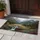 Grand Mountain Valley Waterfall Wildflower Meadow - Nature Lover Home Decor Gift Doormat - 5