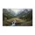 Grand Mountain Valley Waterfall Wildflower Meadow - Nature Lover Home Decor Gift Doormat - 3