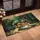 Transparent Glass Goldfish Bowl Vibrant Orange Goldfish Sunlit Wood Home Decor Gift Doormat - 4