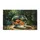 Transparent Glass Goldfish Bowl Vibrant Orange Goldfish Sunlit Wood Home Decor Gift Doormat - 3