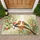 Vibrant Birds Orange Berries Gnarled Branch Botanical Leaves - Wildlife Lover Home Decor Gift Doormat - 1