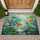 Goldfish Glass Bowl Lily Pads Aquarium - Home Decor Gift for Fish Lovers Doormat - 1