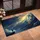 Silhouetted Child Figure Craggy Cliff Star Spark Golden Stars Cosmic Sky - Home Decor Gift Doormat - 4