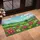 Vibrant Wildflower Meadow Rolling Hills Sky Clouds - Nature Lover Home Decor Gift Doormat - 4