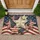 Patriotic Stars American Stripes - Independence Day Gift for Veterans Doormat - 1