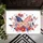 American Flag Butterfly Stars - Independence Day Home Decor Gift for Veterans Doormat - 6