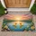 Ducklings Wildflower Sunset Pond - Wildlife Lover Home Decor Gift Doormat - 1