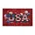 USA Flag Letters Fireworks Balloons Confetti - Independence Day Patriotic Celebration Doormat - 3