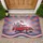 Classic Red Pickup Truck Fireworks Flag Pinwheel - Independence Day Celebration Doormat - 1