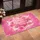 Pink Heart Happy Mother's Day Roses Blossoms White Accents - Mother's Day Gift Doormat - 4