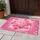 Pink Heart Happy Mother's Day Roses Blossoms White Accents - Mother's Day Gift Doormat - 5