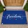 Freedom Word Red White Stars - Independence Day Home Decor Gift Doormat - 1