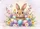 Easter Bunny Decorated Eggs Spring Flowers - Easter Holiday Gift Doormat - 7