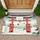 Monumental Torii Gate Basketball Hoop Winter Landscape - Home Decor Gift for Sports Fan Doormat - 1