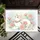 White Cat Carnation Flowers Home Decor Gift for Cat Lovers Doormat - 6