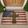 Winged Cross American Flag Celtic Knot - Independence Day Gift for Veterans Doormat - 1