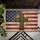 Winged Cross American Flag Celtic Knot - Independence Day Gift for Veterans Doormat - 6
