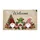 Three Christmas Gnomes Welcome Gifts Holly Christmas Tree Snowflakes - Christmas Holiday Decor Doormat - 3