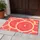 Pink Grapefruit Slices Segmented Pulp Yellow Rinds Water Droplets - Home Decor Gift for Fruit Lover Doormat - 5