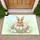 Brown Bunny Easter Eggs Spring Nest - Easter Home Decor for Bunny Lovers Doormat - 1