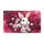 White Rabbit Rose Daisy Floral Garland - Home Decor Gift for Wildlife Lover Doormat - 3