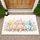 Easter Gnomes with Patterned Eggs Spring Flowers Butterflies - Easter Home Decor Doormat - 1