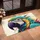 Macaw Parrot Head Faceted Shapes Rectangular Forms - Wildlife Lover Home Decor Accent Gift Doormat - 4