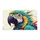Macaw Parrot Head Faceted Shapes Rectangular Forms - Wildlife Lover Home Decor Accent Gift Doormat - 3