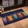 Yellow Eyed Friendly Cats White Whiskers Starry Sky - Home Decor Gift for Cat Lovers Doormat - 4