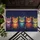 Yellow Eyed Friendly Cats White Whiskers Starry Sky - Home Decor Gift for Cat Lovers Doormat - 6