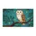 Brown White Owl Perched Tree Branch - Wildlife Lover Home Decor Gift Doormat - 3