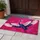 Fuchsia Crane Heron Triangles Trapezoids - Home Decor Gift for Bird Lover Doormat - 5