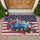 Patriotic Vintage Pickup Truck Gnomes Bald Eagle - Independence Day Home Decor Doormat - 1
