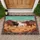 Wild Horses Desert Landscape Southwestern Tribal Borders - Western Home Decor Gift for Horse Lover Doormat - 1