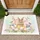 Easter Bunny Chicks Eggs Spring Flowers - Easter Holiday Decor Doormat - 1